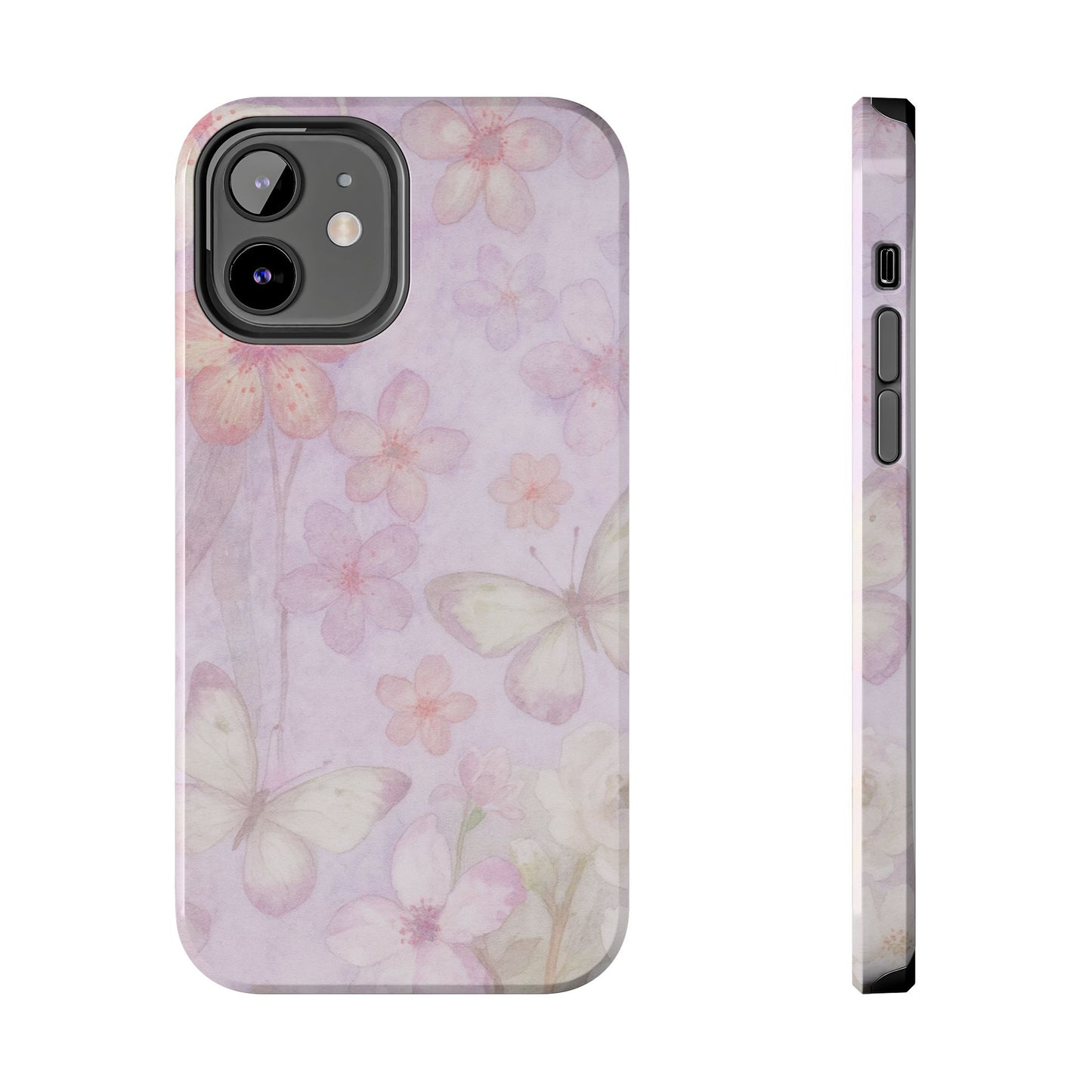Lilac Butterfly - Protective Phone Case