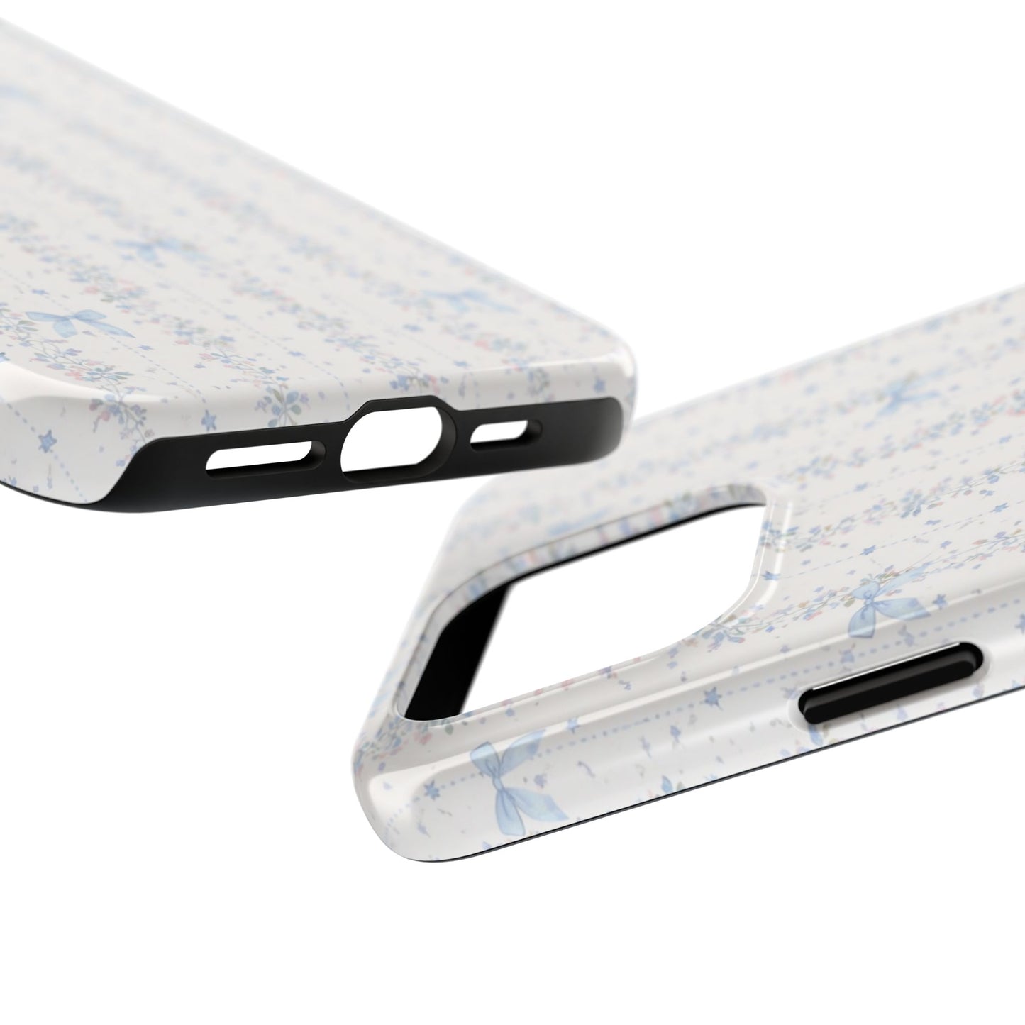 Bows and Stripes - Protective Phone Case