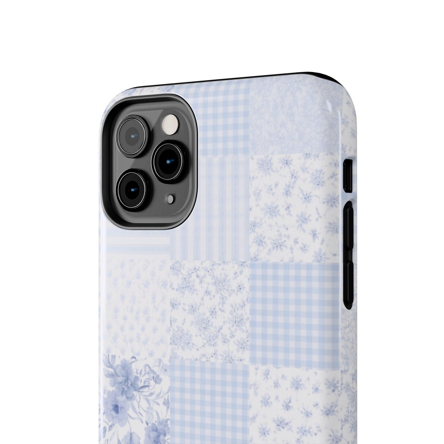 Baby Blue Plaid - Protective Phone Case