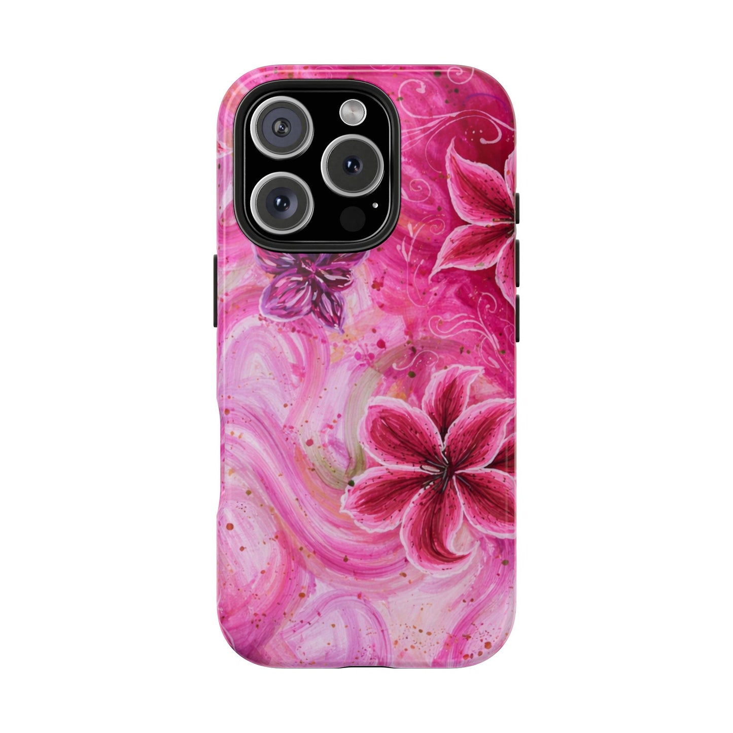 Watercolor Hibiscus - Protective Phone Case