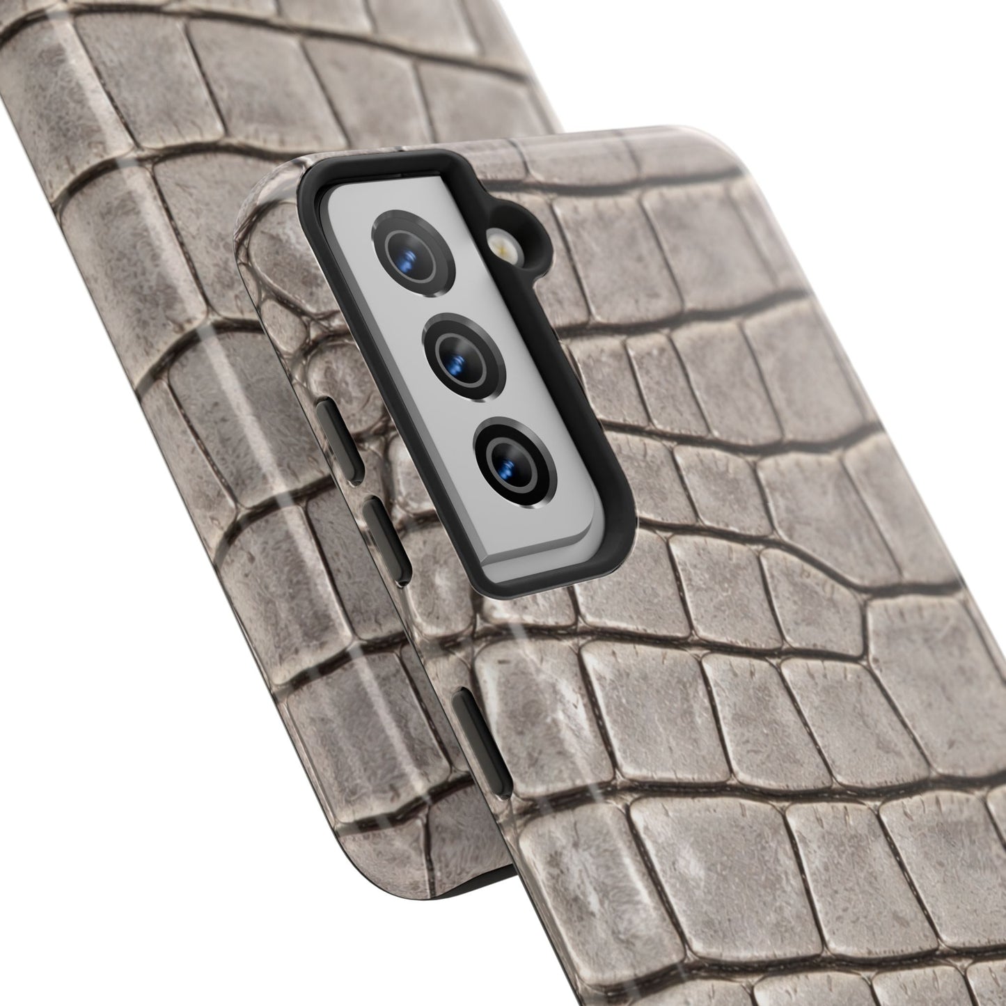 2000s Grey Crocodile - Protective Phone Case