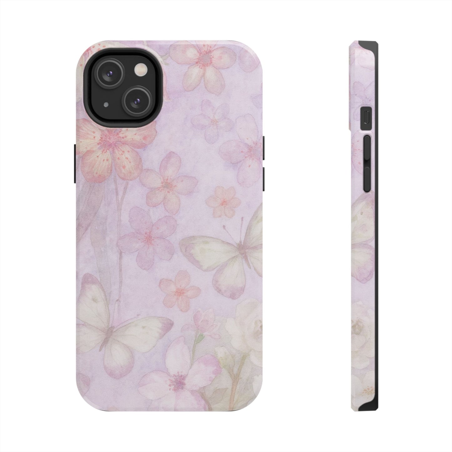 Lilac Butterfly - Protective Phone Case