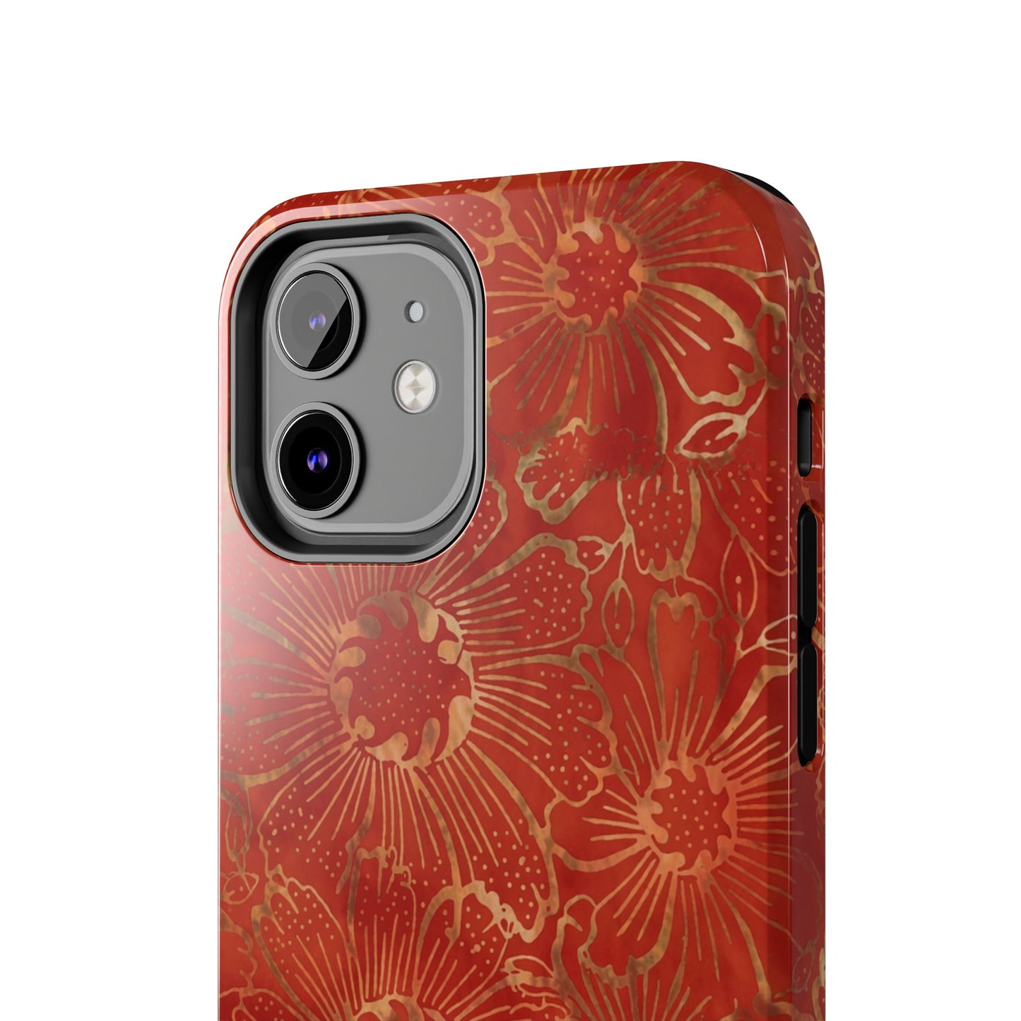 Radiant Red Florals - Protective Phone Case