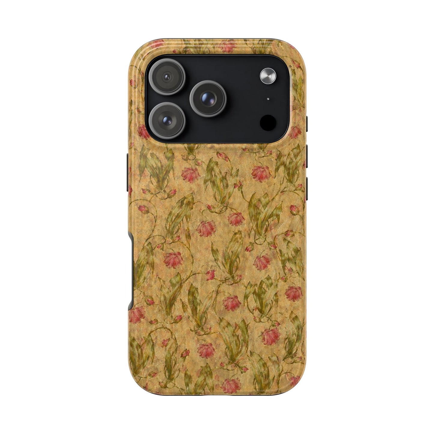 Roses on Aged Paper - Protective Phone Case
