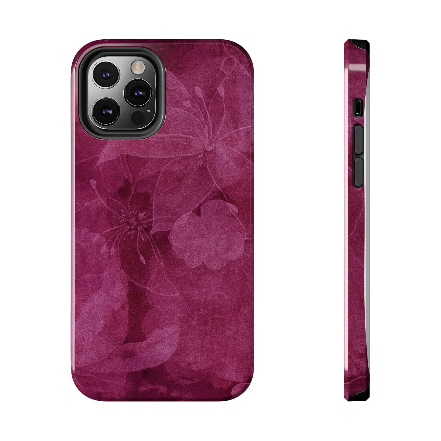 Magenta Petals - Protective Phone Case