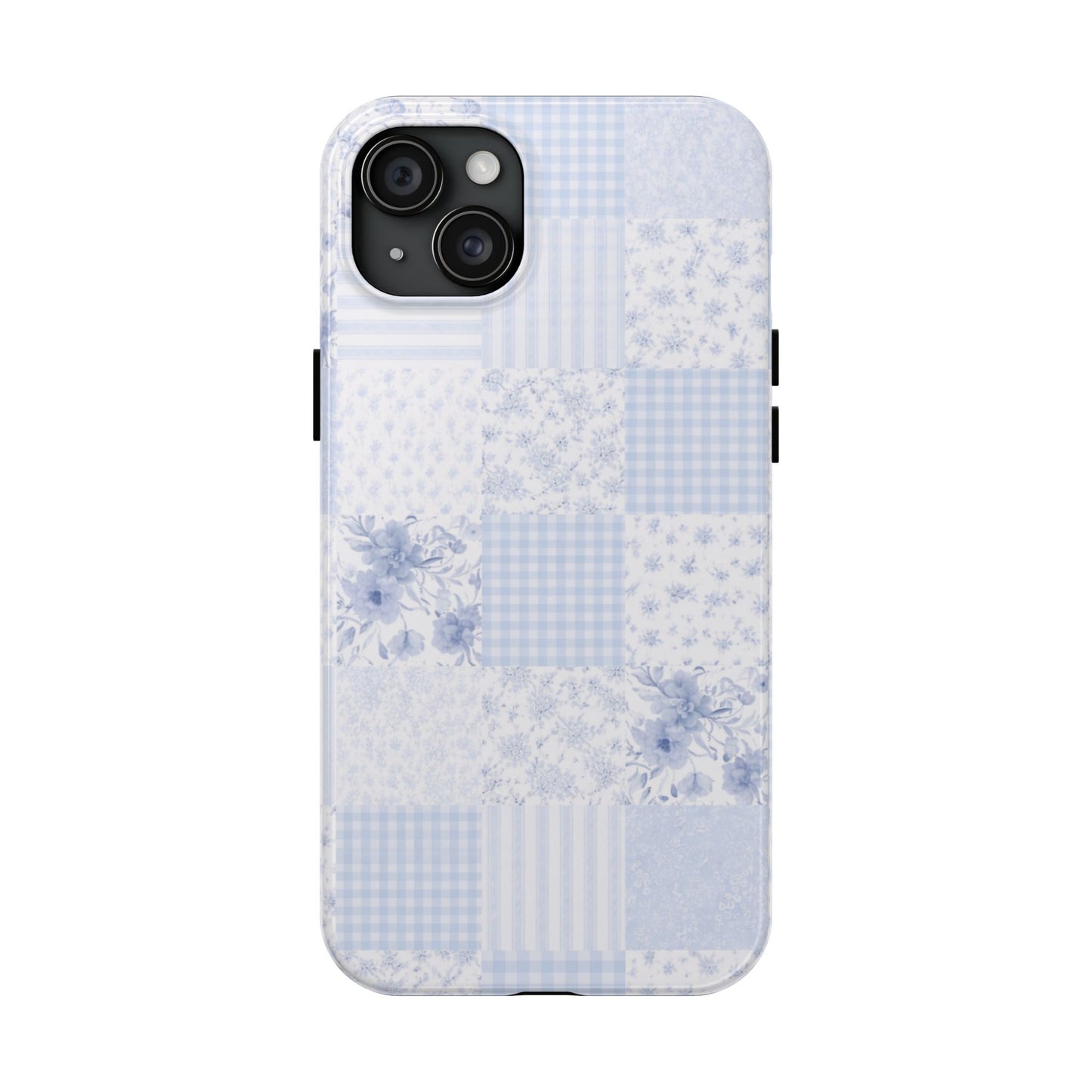 Baby Blue Plaid - Protective Phone Case