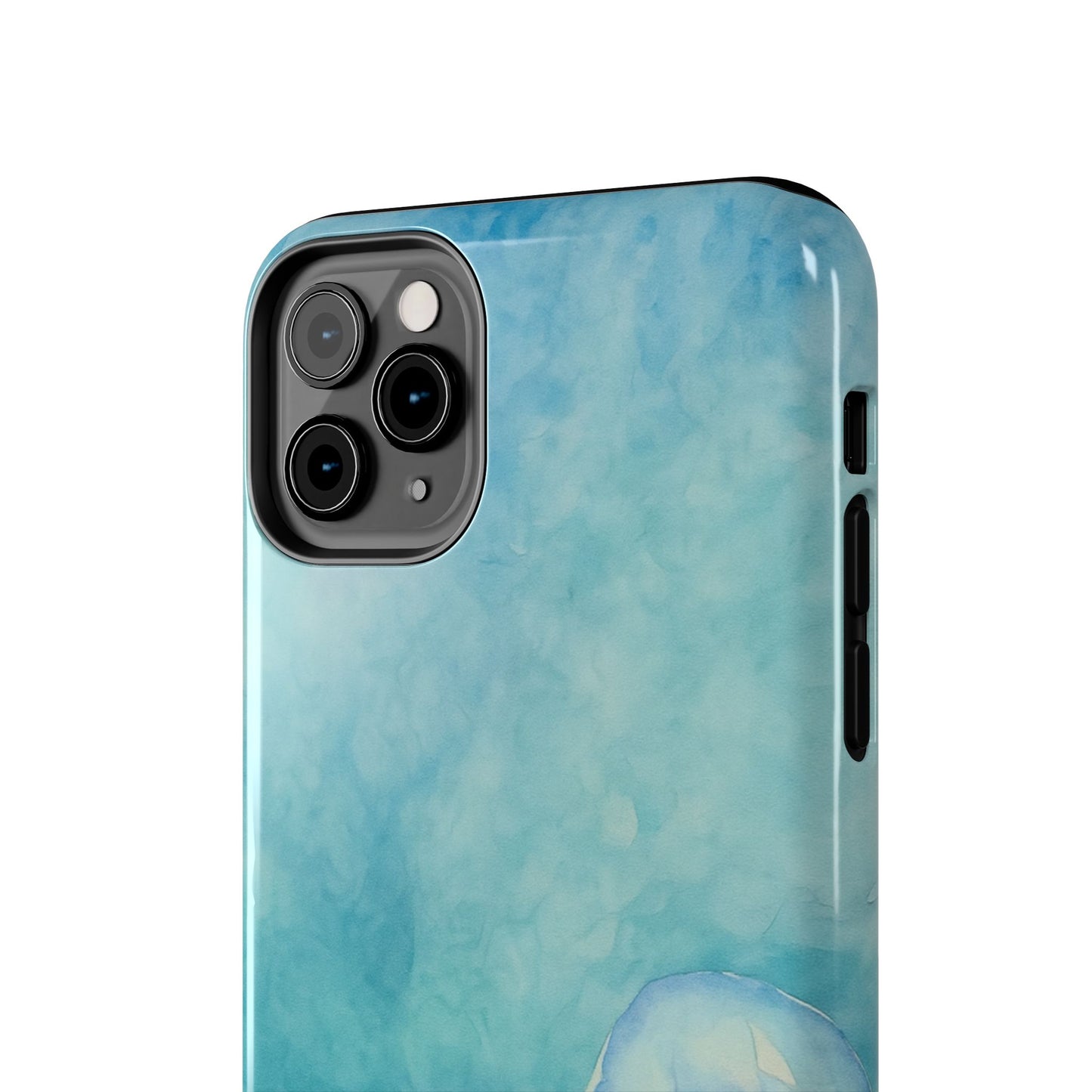 Sea-Blue Jellyfish - Protective Phone Case