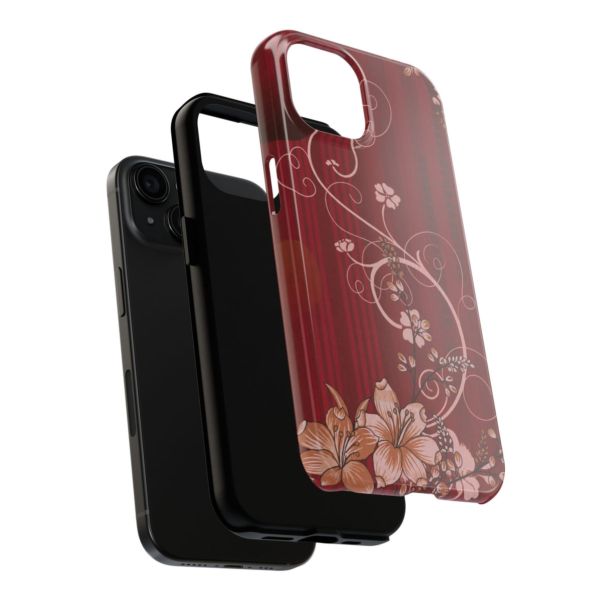 Crimson Bloom - Protective Phone Case