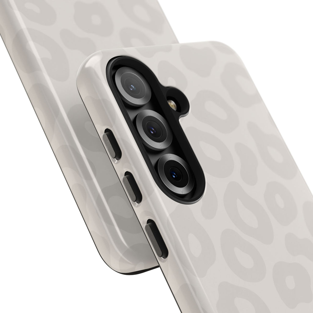 Beige Leopard Tough Phone Case – Protective Animal Print Phone Cover