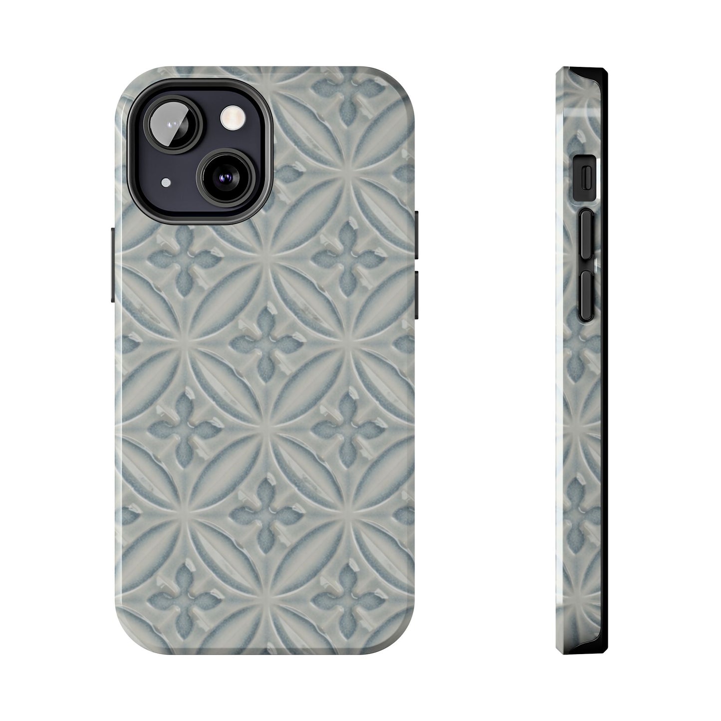 Vintage Blue Tile - Protective Phone Case