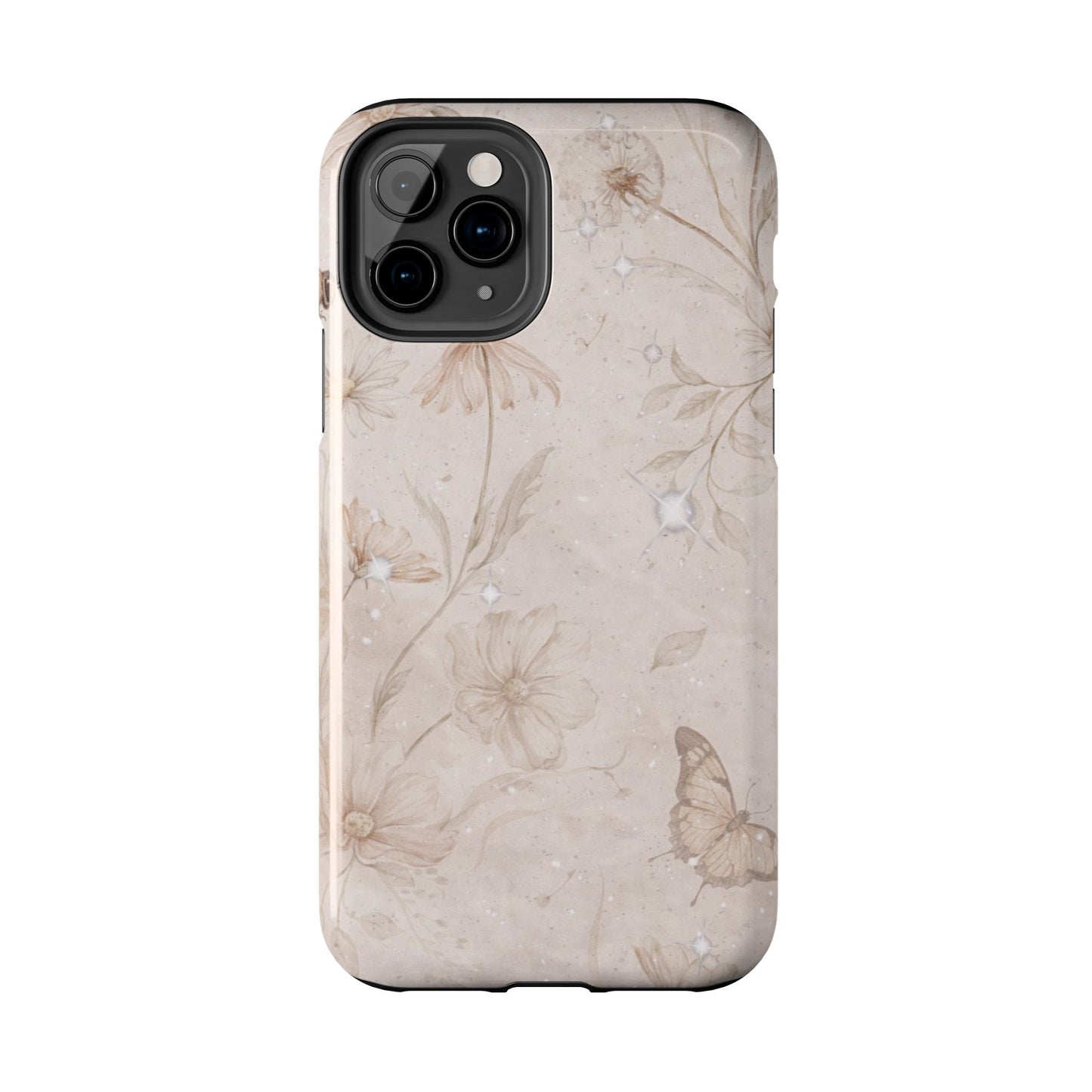 Beige Bloom - Protective Phone Case