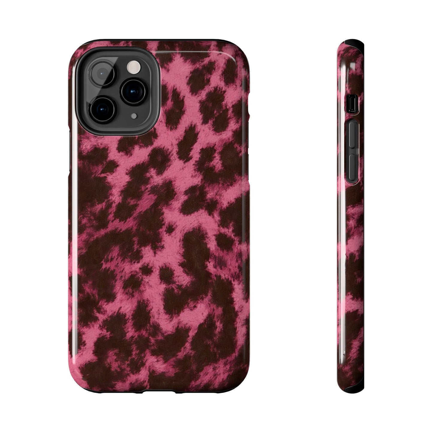 Pink Leopard Print - Protective Phone Case
