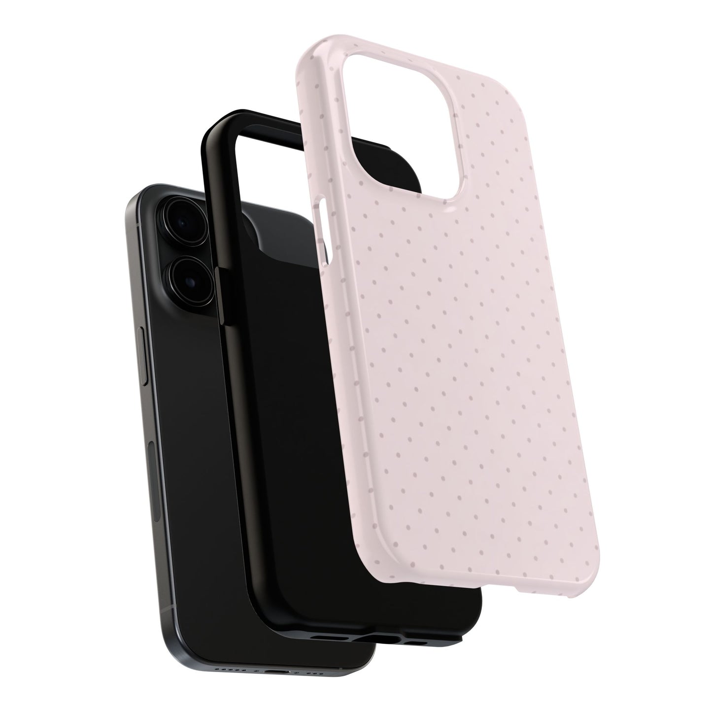 Blush Pink Polka Dot - Protective Phone Case