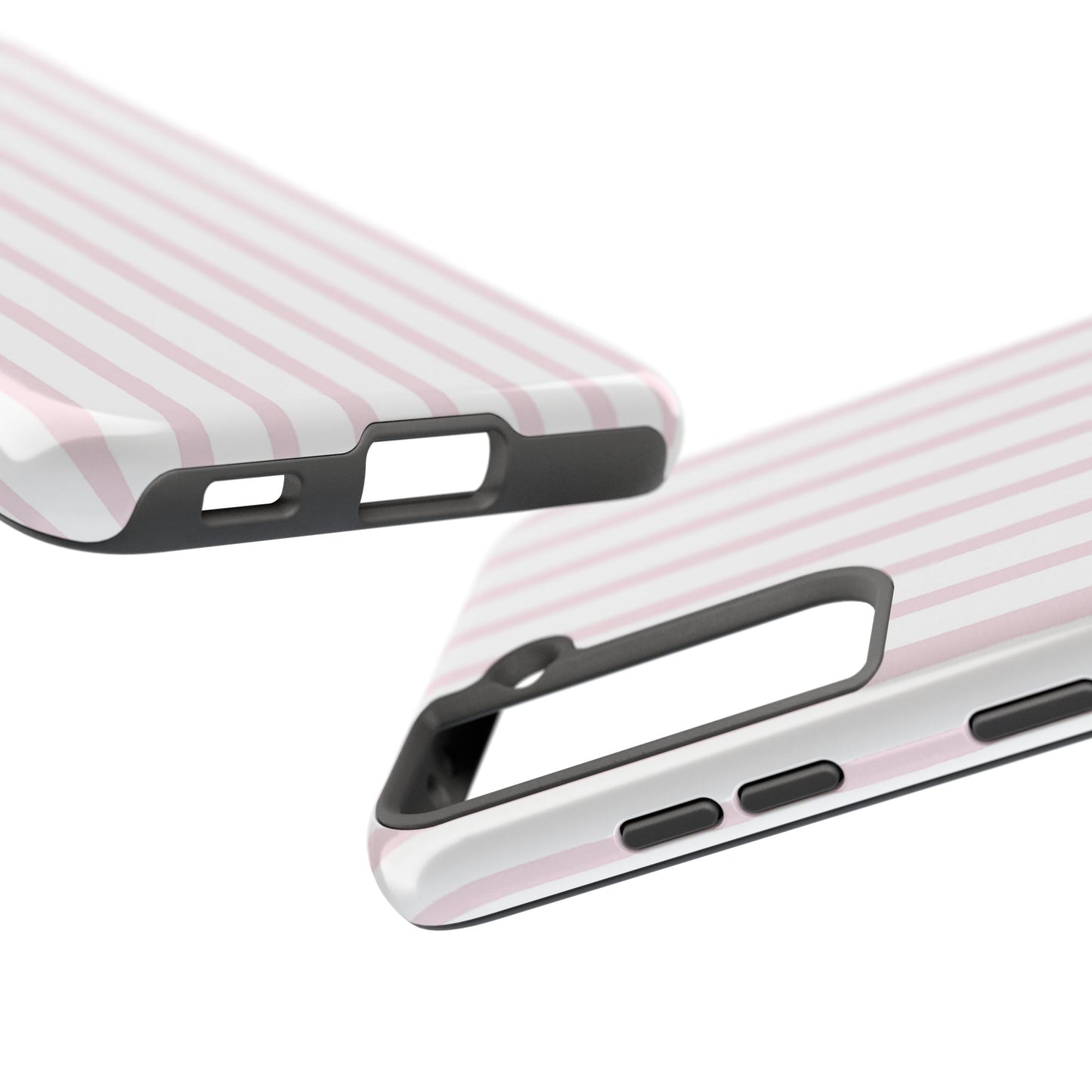 Pink Vertical Stripes - Protective Phone Case