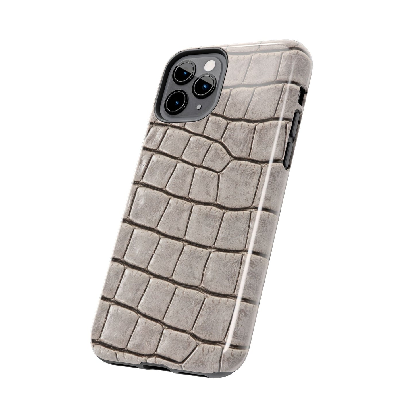 2000s Grey Crocodile - Protective Phone Case