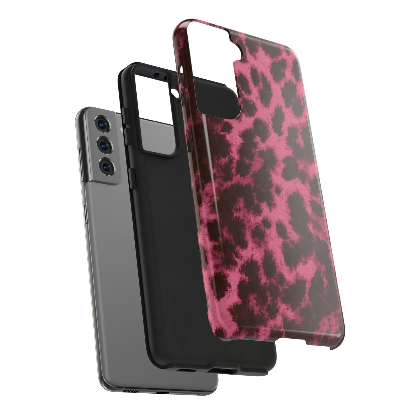 Pink Leopard Print - Protective Phone Case