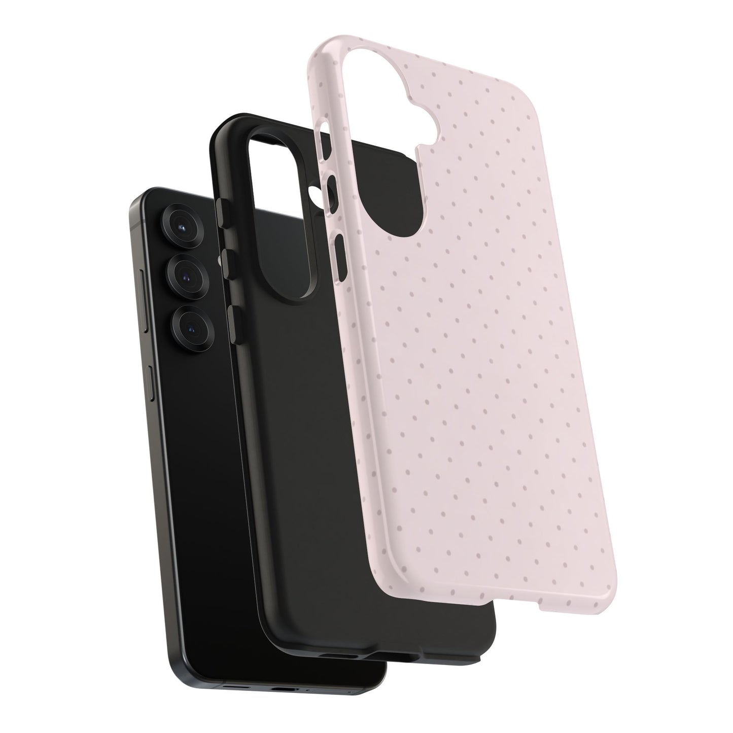 Blush Pink Polka Dot - Protective Phone Case