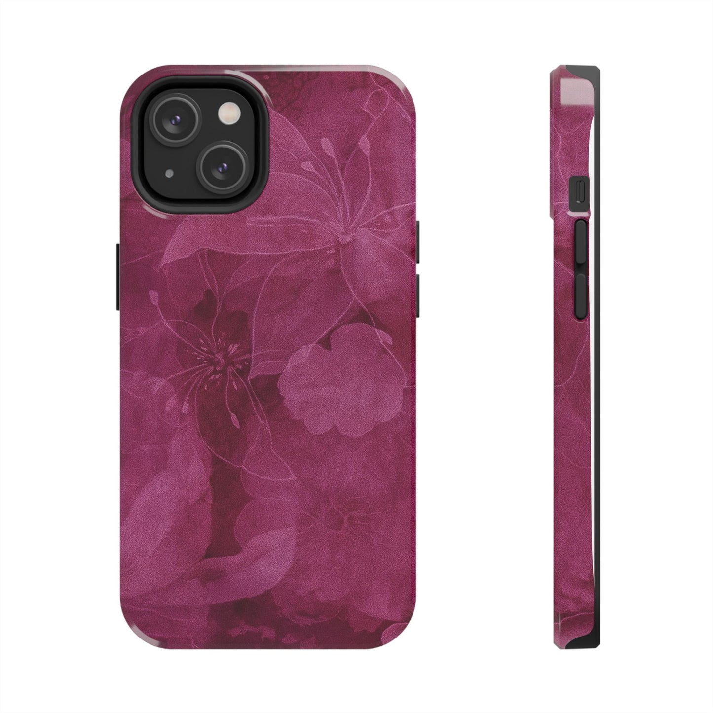 Magenta Petals - Protective Phone Case
