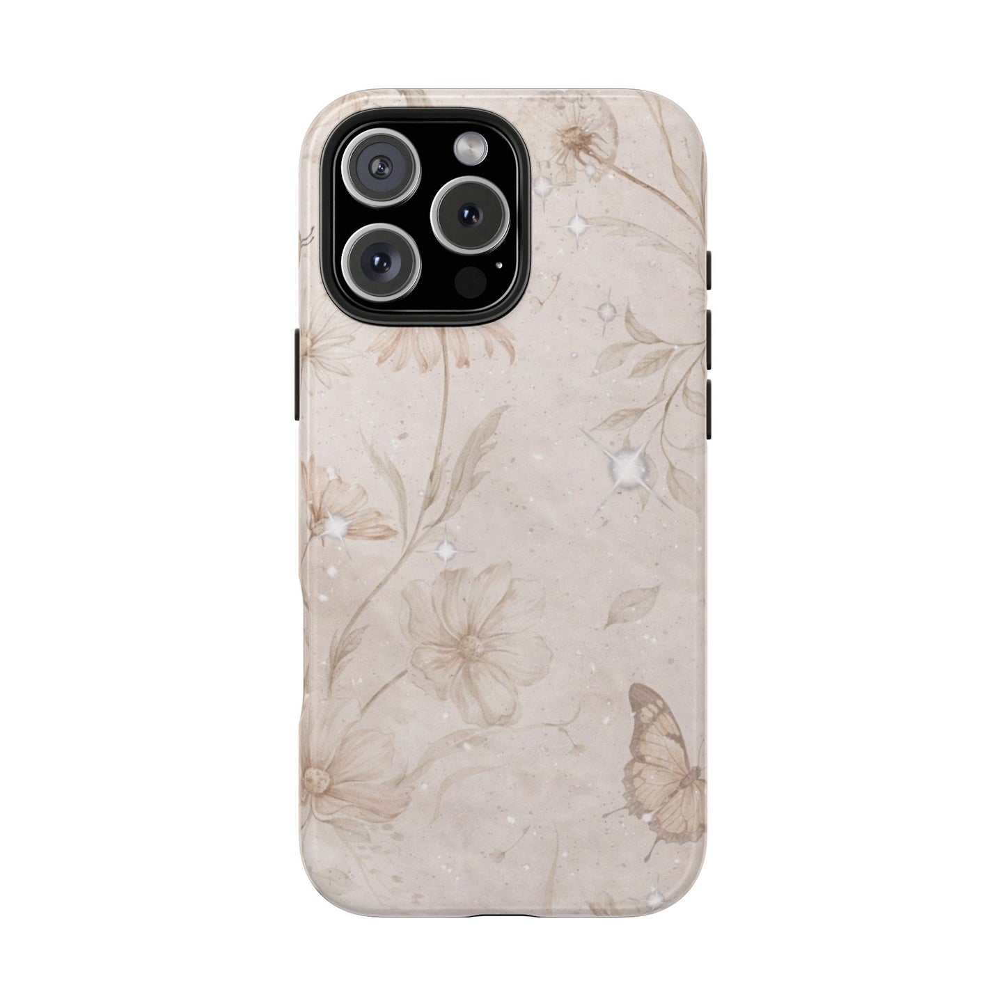 Beige Bloom - Protective Phone Case
