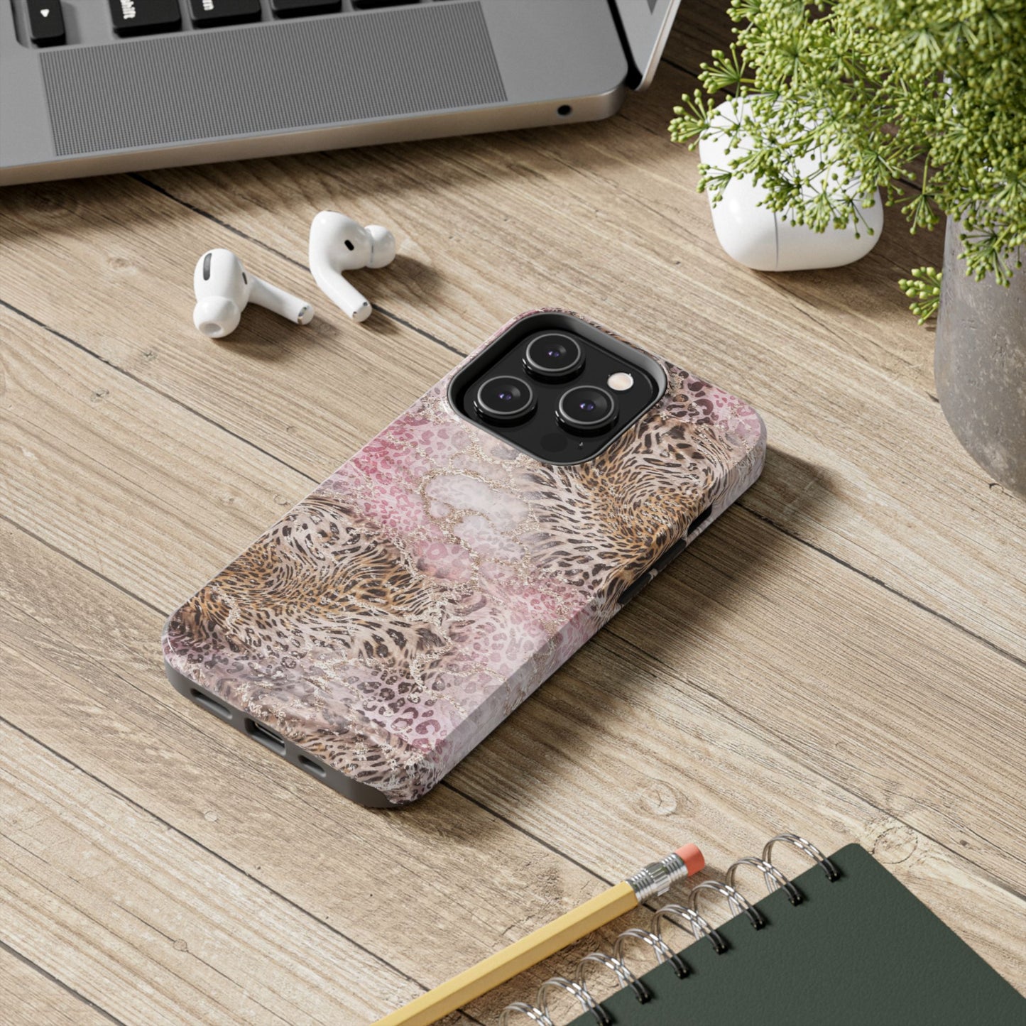 Pink Leopard - Protective Phone Case