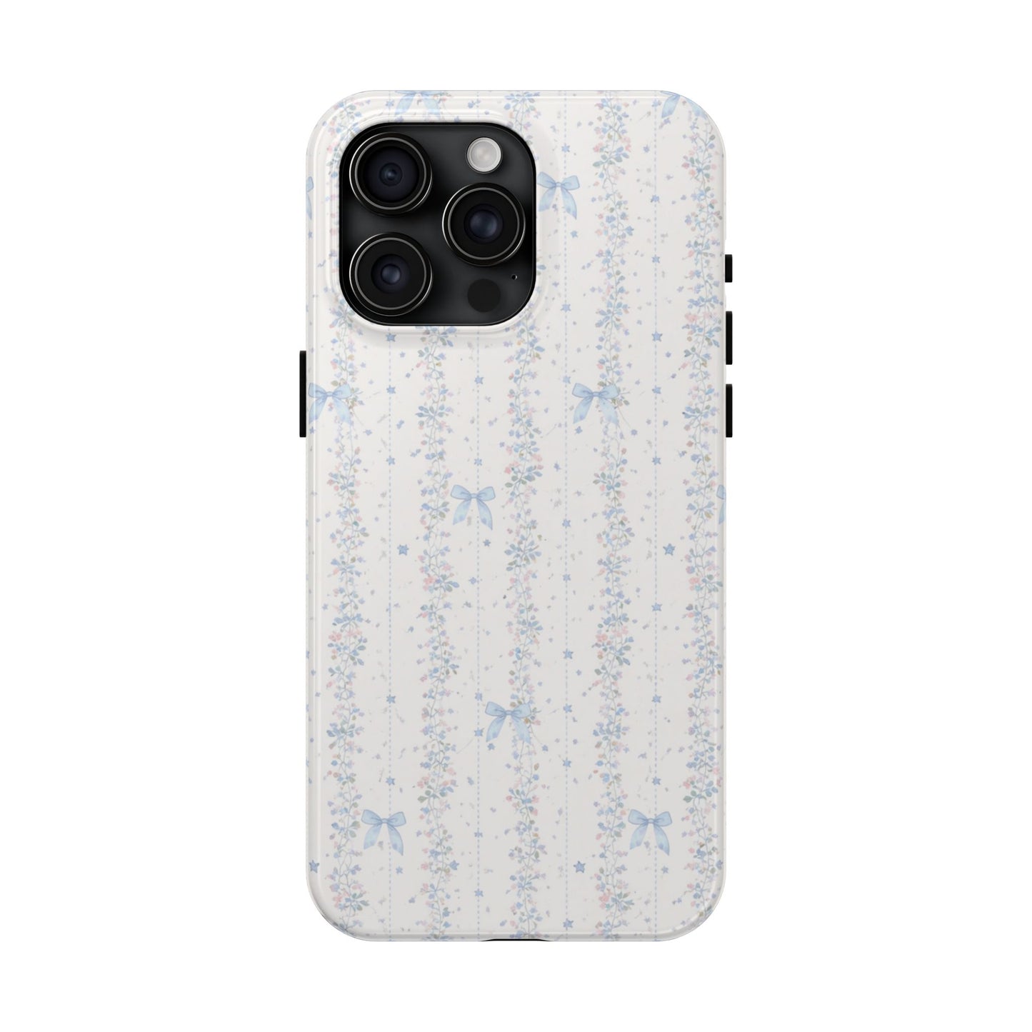 Bows and Stripes - Protective Phone Case