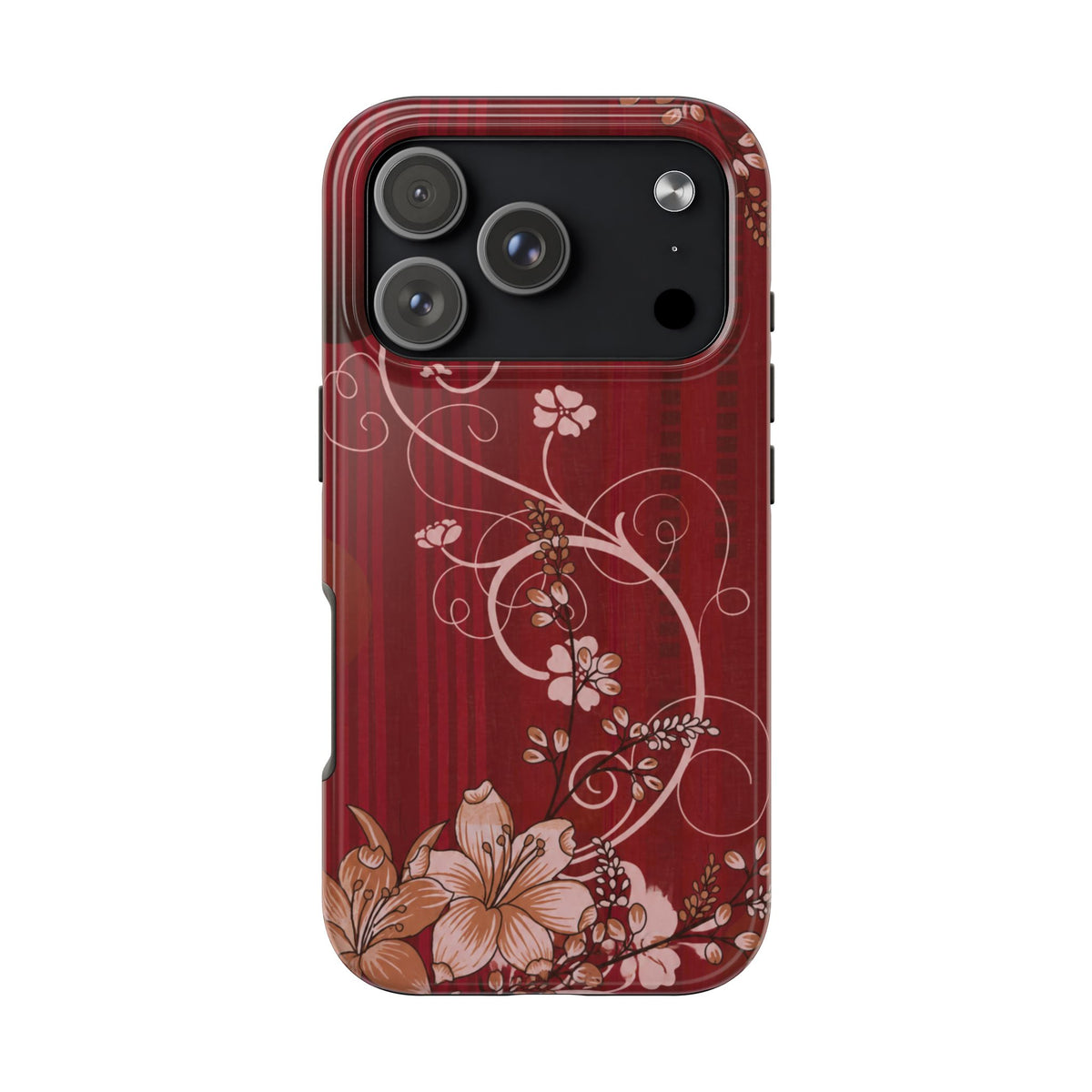 Crimson Bloom - Protective Phone Case