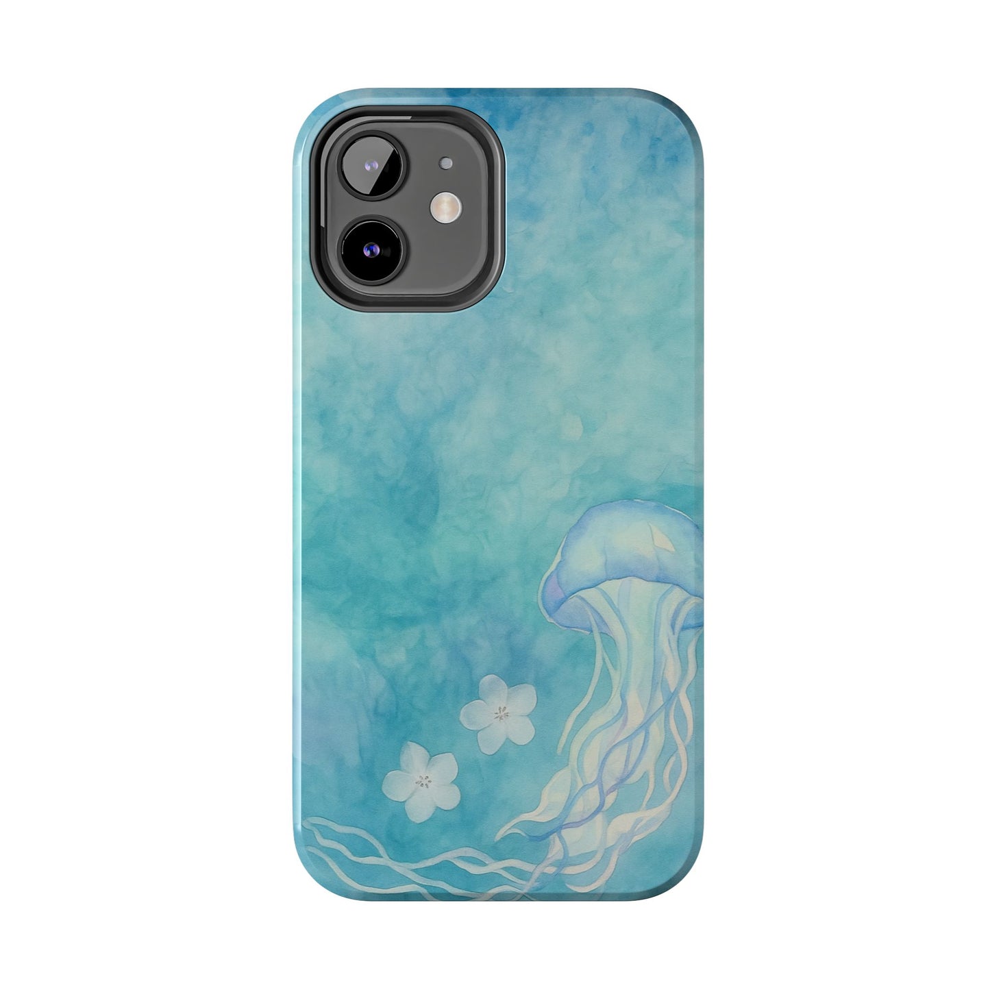 Sea-Blue Jellyfish - Protective Phone Case