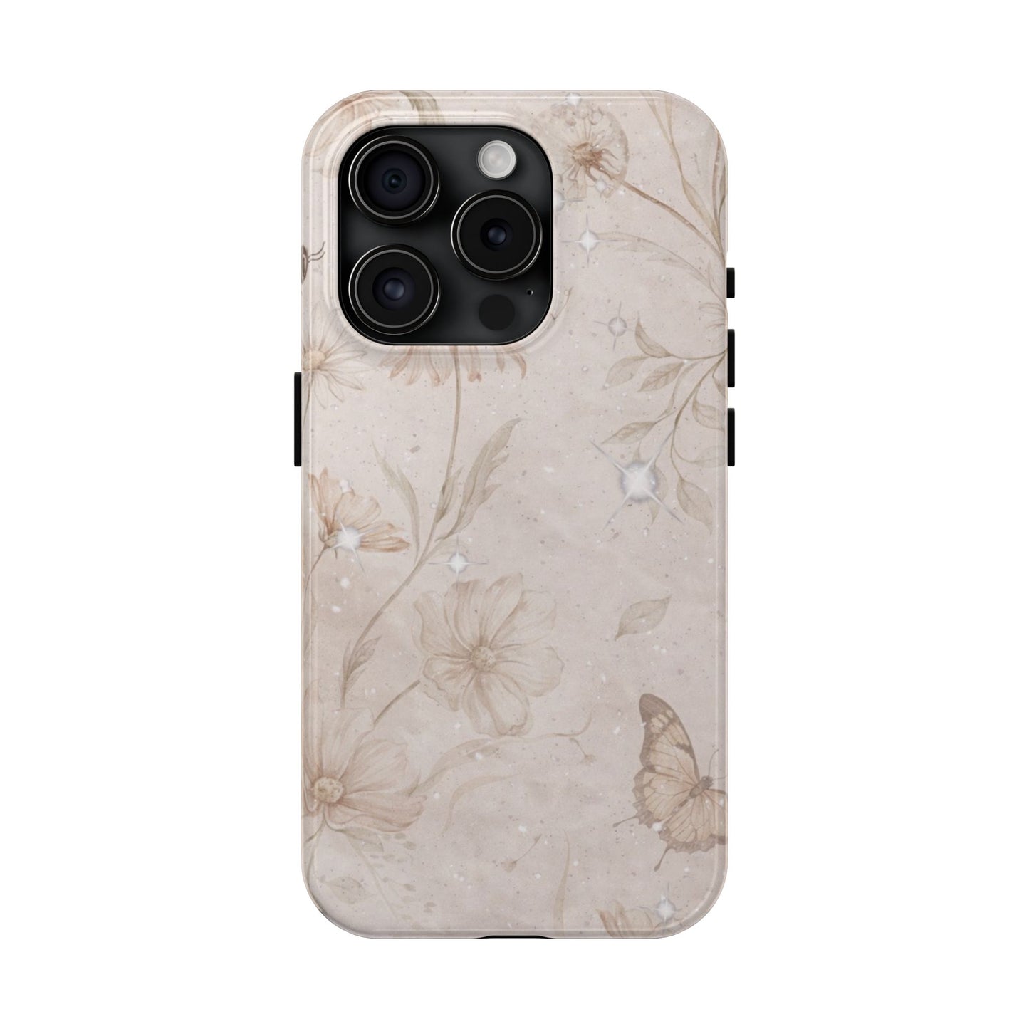 Beige Bloom - Protective Phone Case