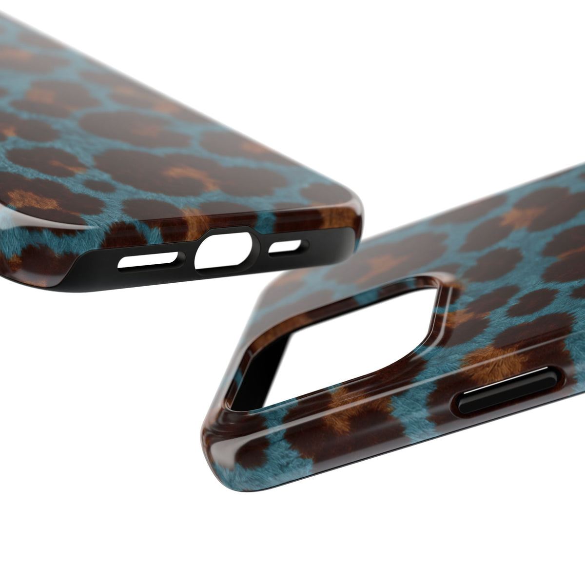 Teal Leopard - Protective Phone Case