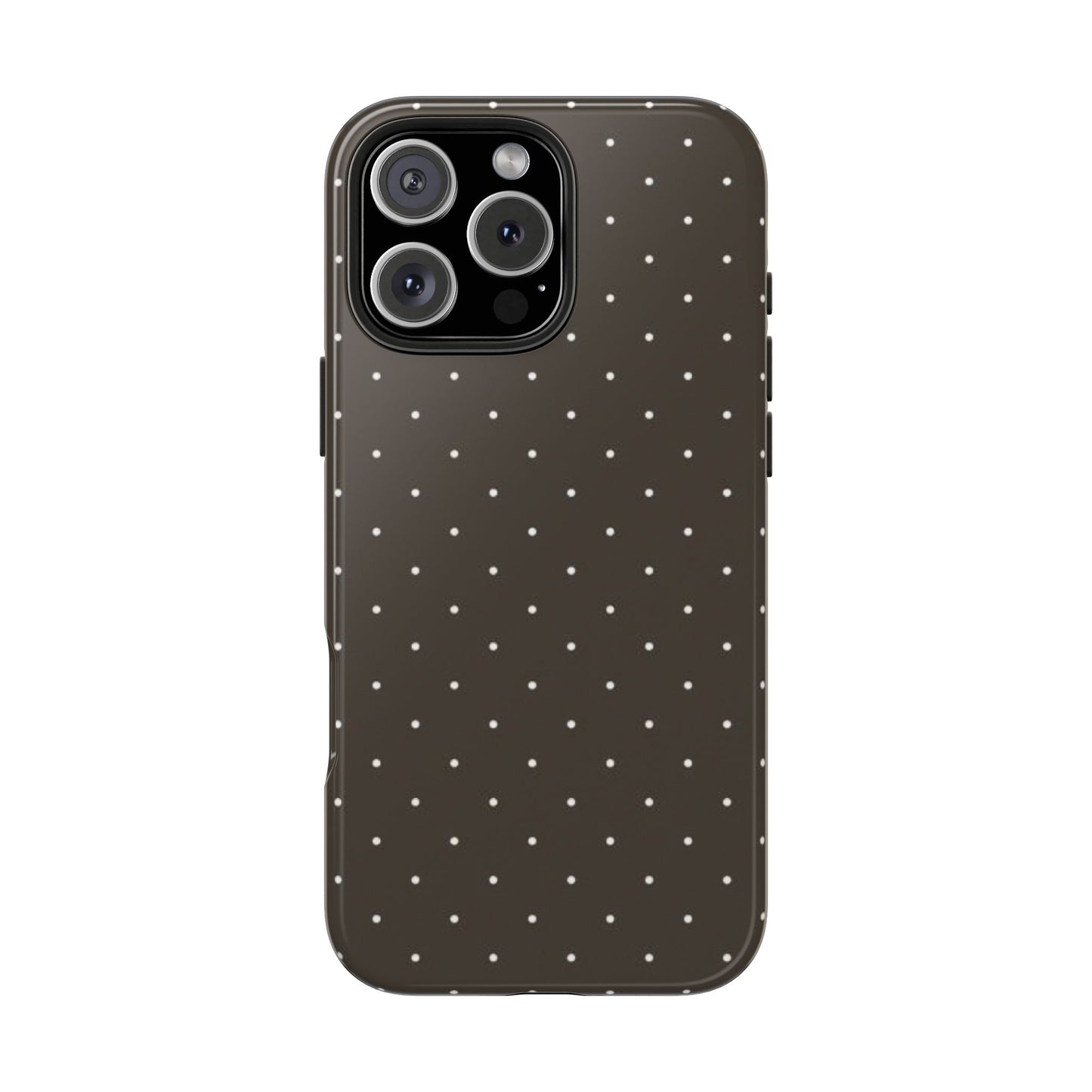 Brown Mini Polka Dot - Protective Phone Case
