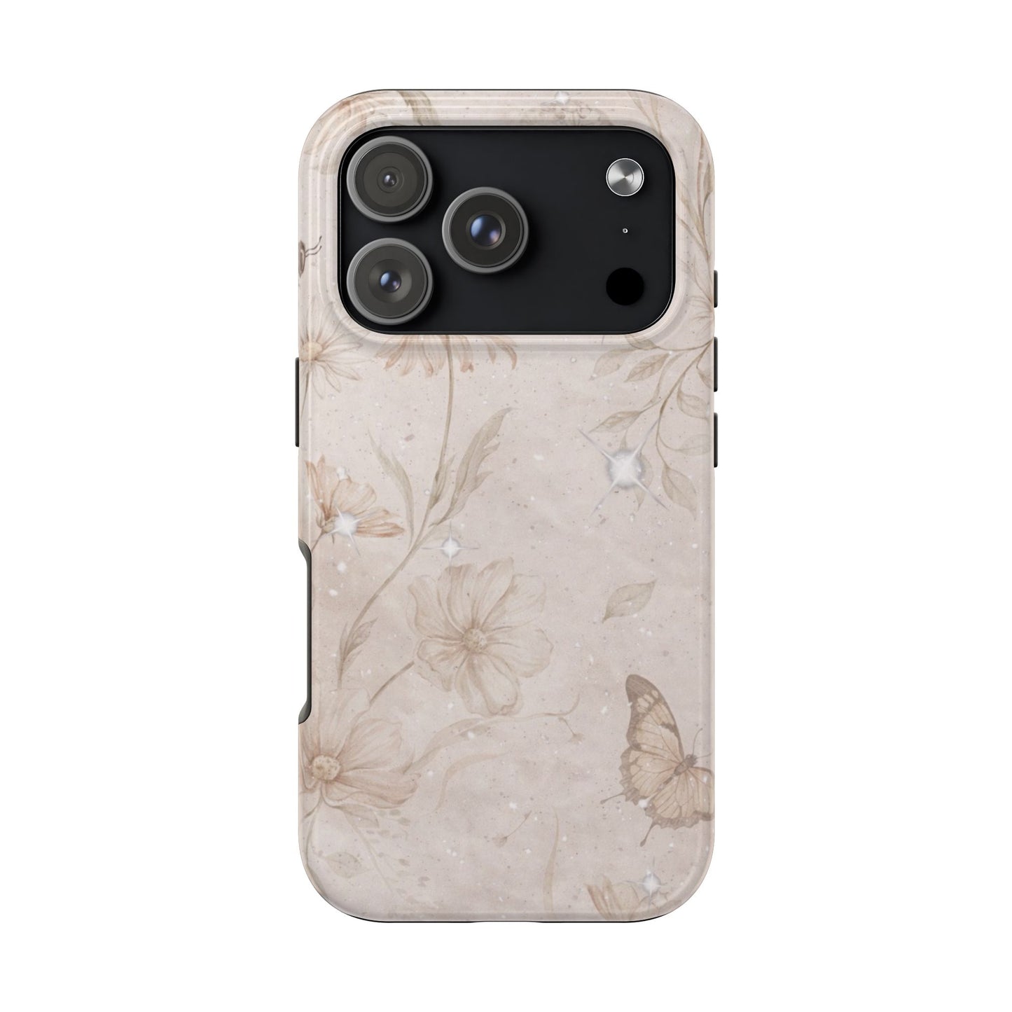 Beige Bloom - Protective Phone Case