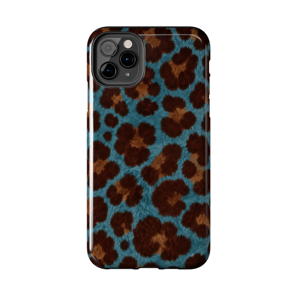 Teal Leopard - Protective Phone Case