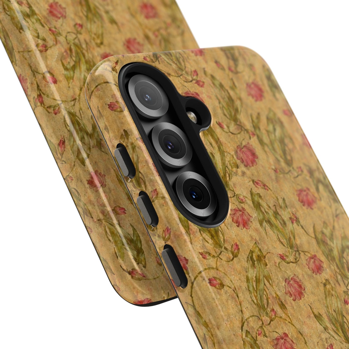 Roses on Aged Paper - Protective Phone Case