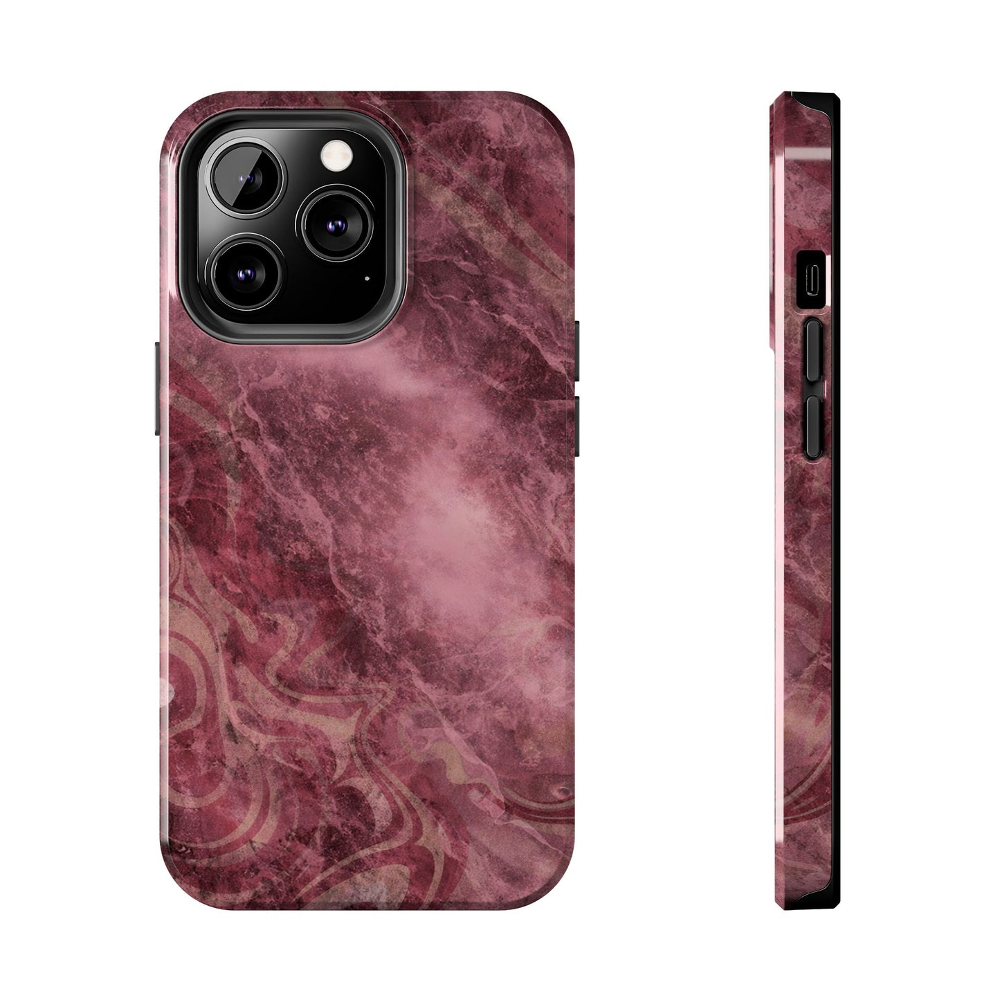 Marble Magenta - Protective Phone Case
