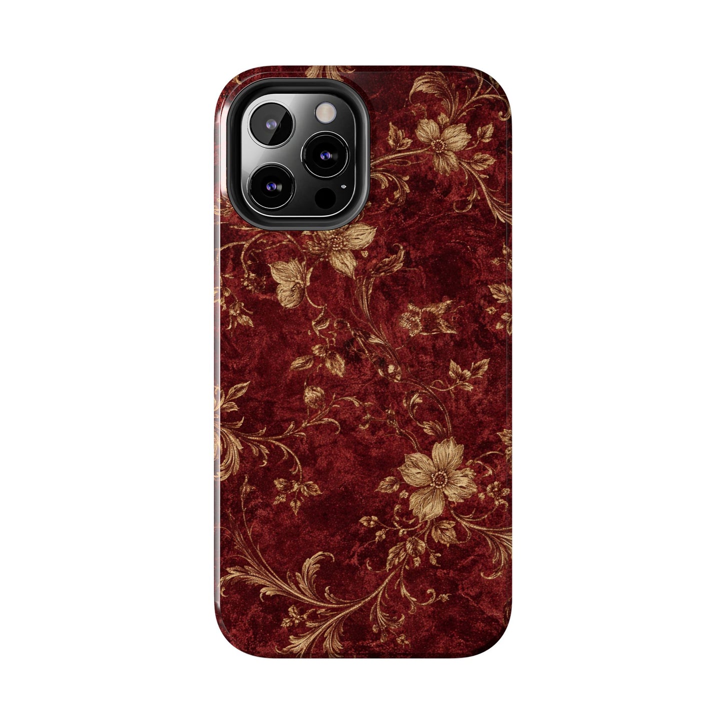 Floral Burgundy - Protective Phone Case