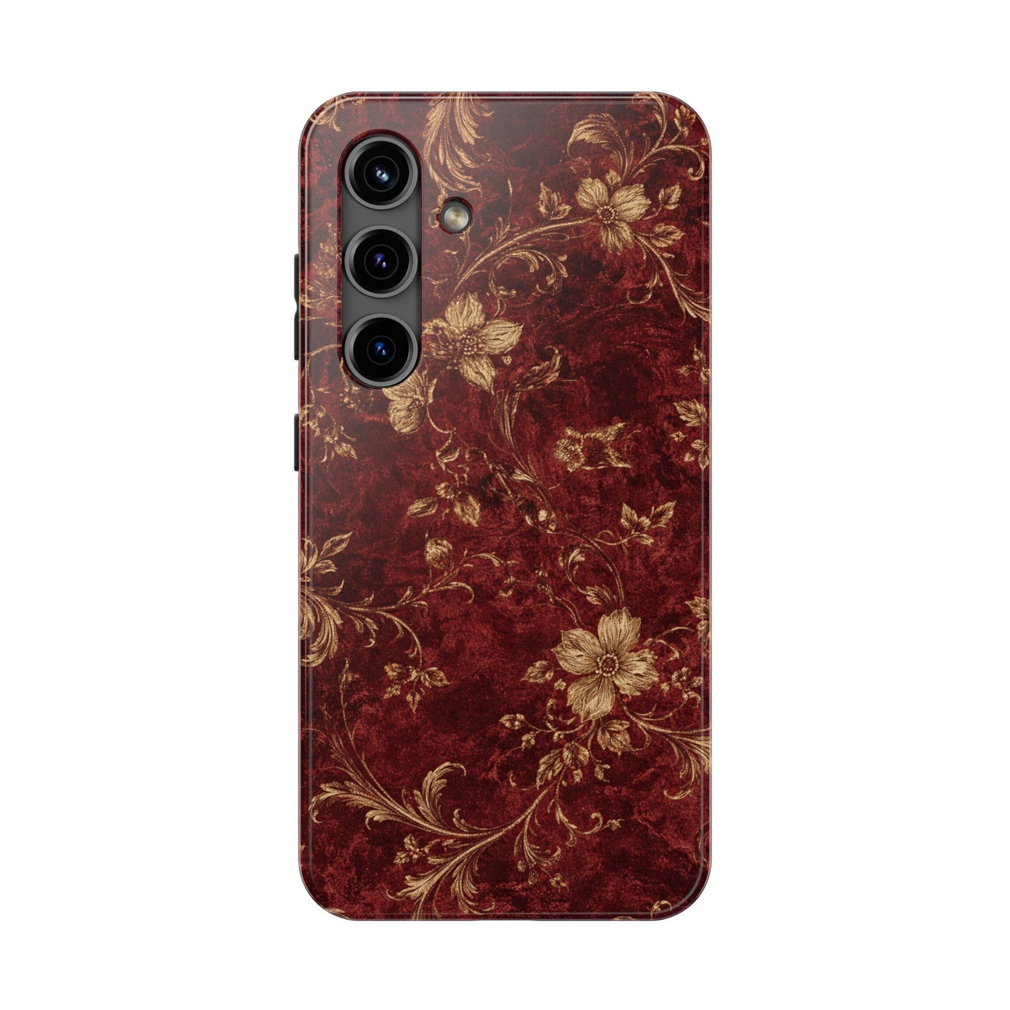 Floral Burgundy - Protective Phone Case