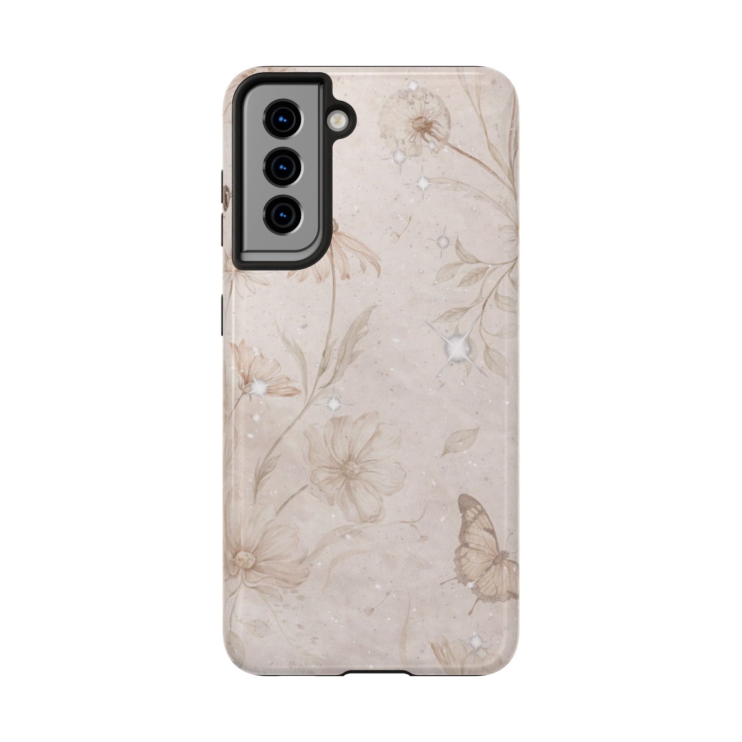 Beige Bloom - Protective Phone Case