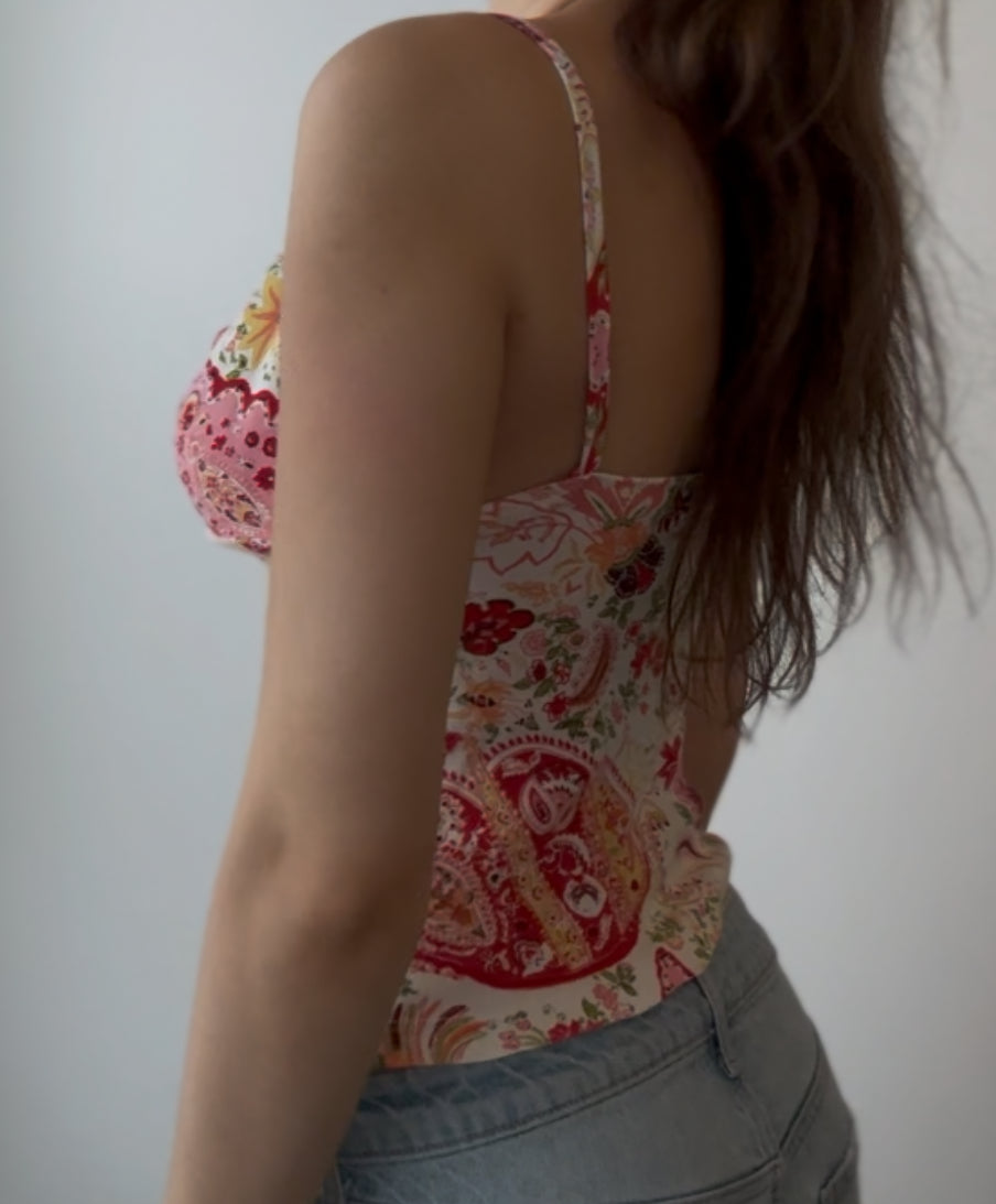 Multicolor Cami with Unique Design