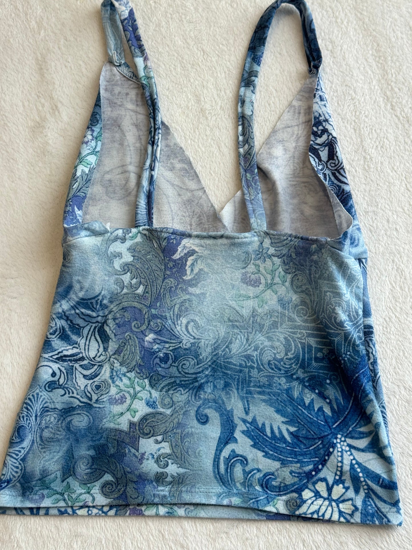 Y2K Blue Cami Top
