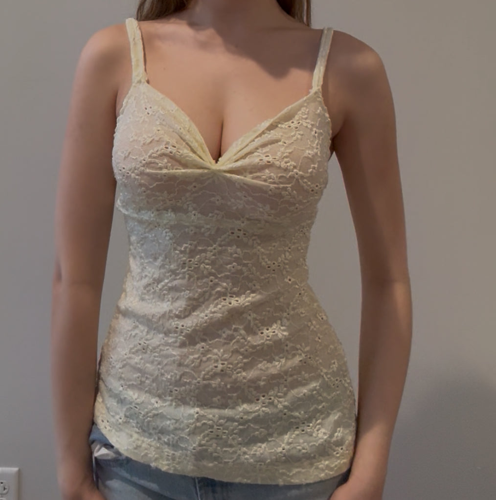 Off-White Lace Cami