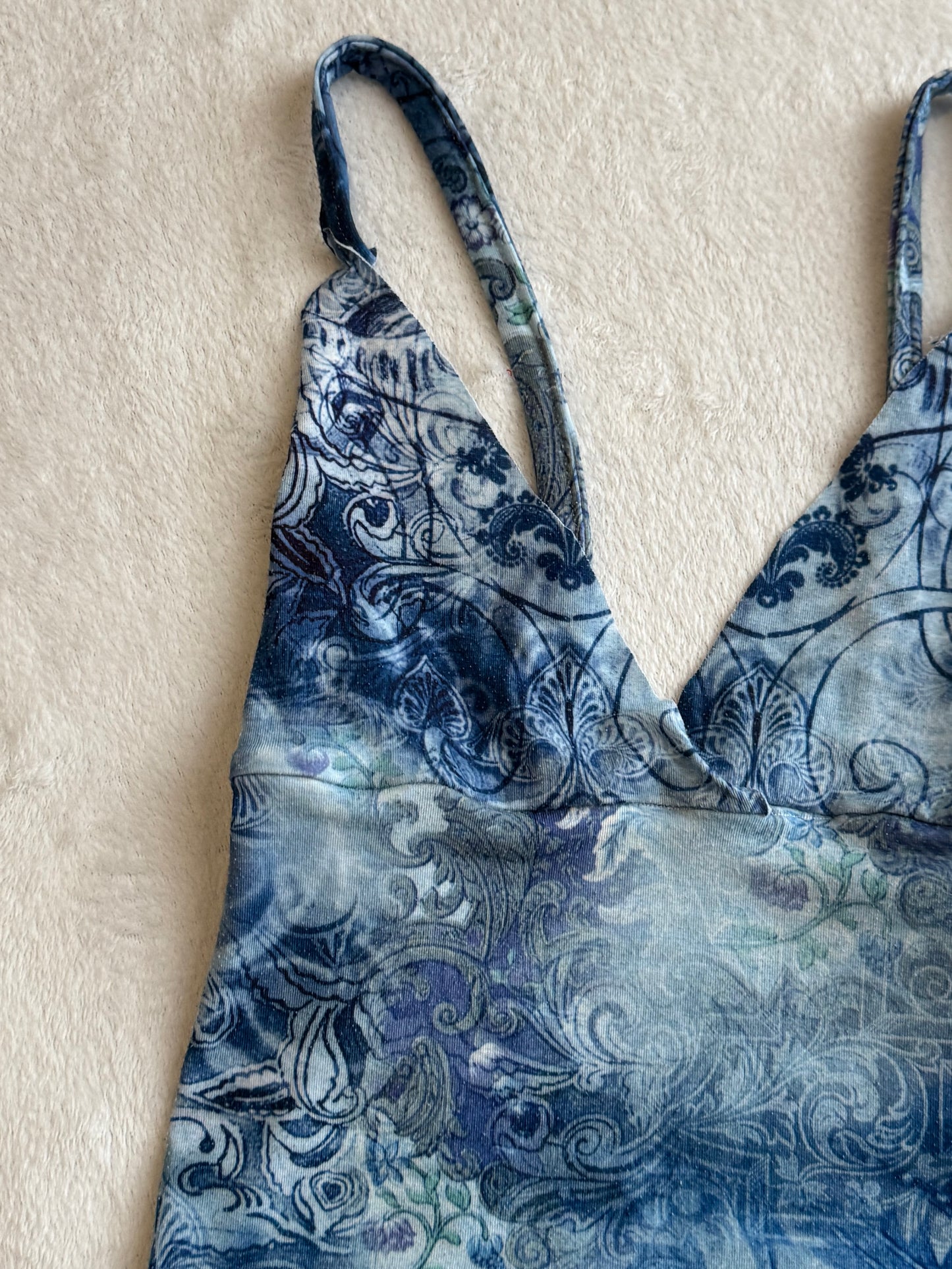 Y2K Blue Cami Top