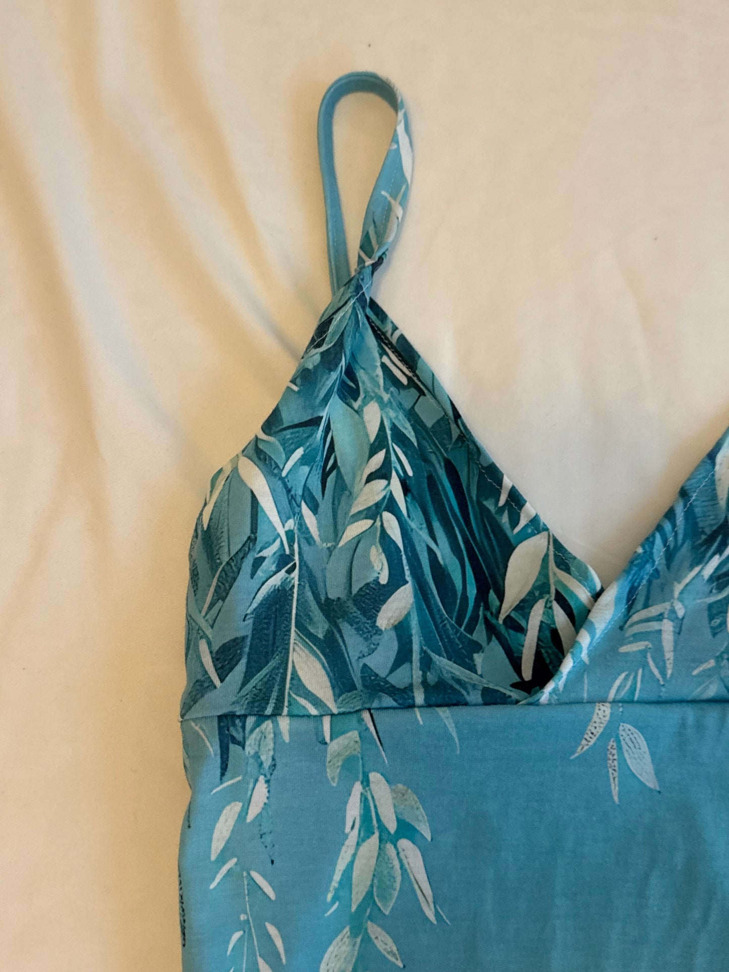 Teal Floral Cami Top