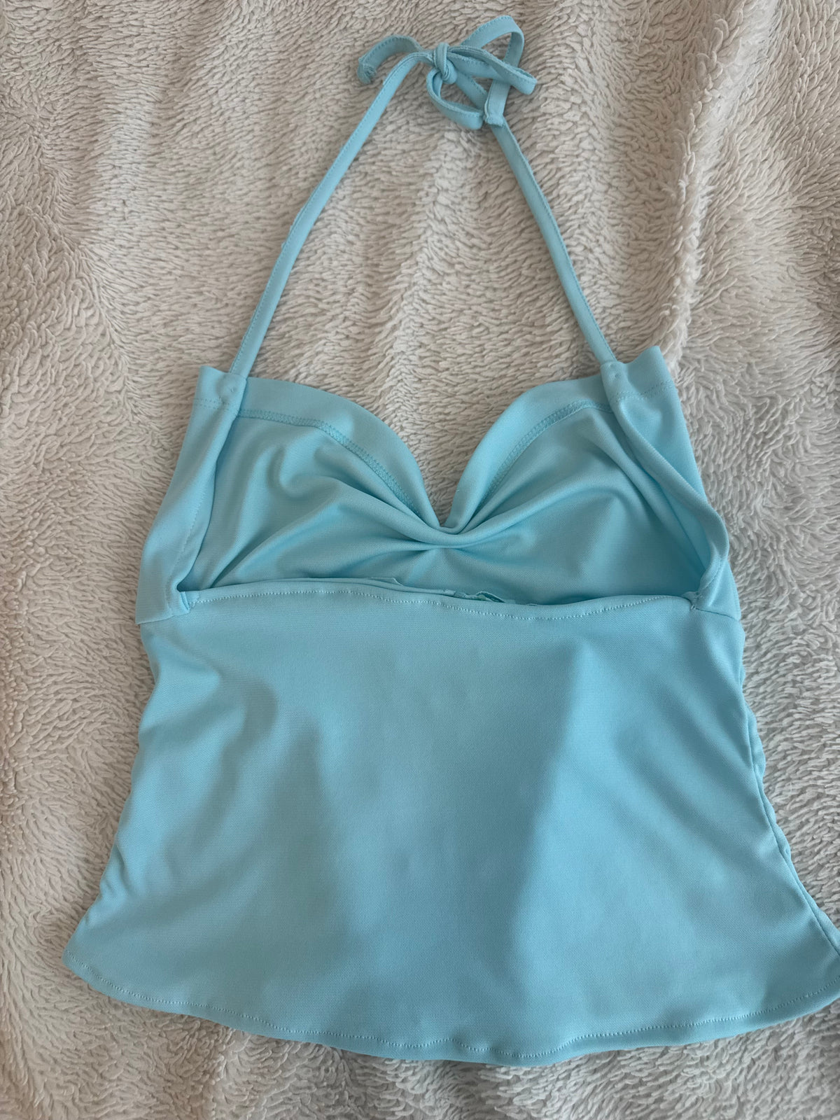 Gorgeous Teal Halter with Sequin