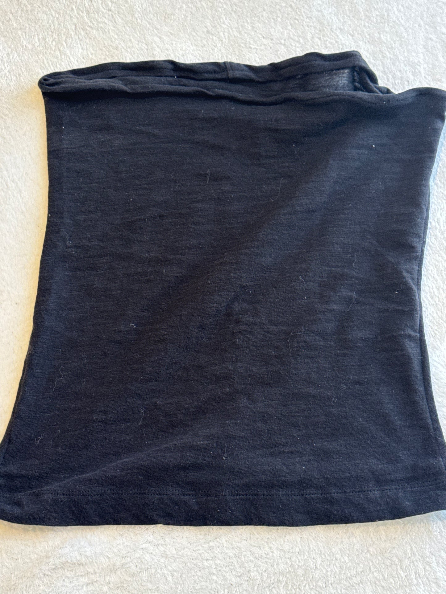 Black Tube Top with Middle Seam