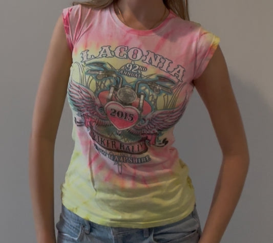 Tie Dye Biker Baby Tee