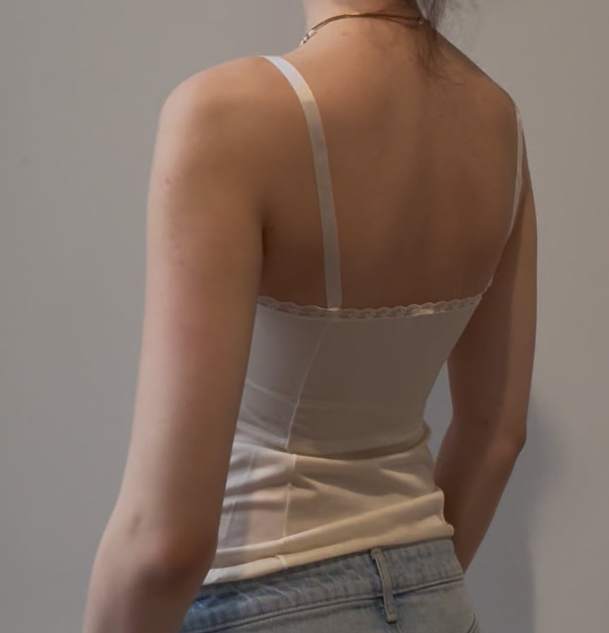 Fitted Slip Cami with Lace