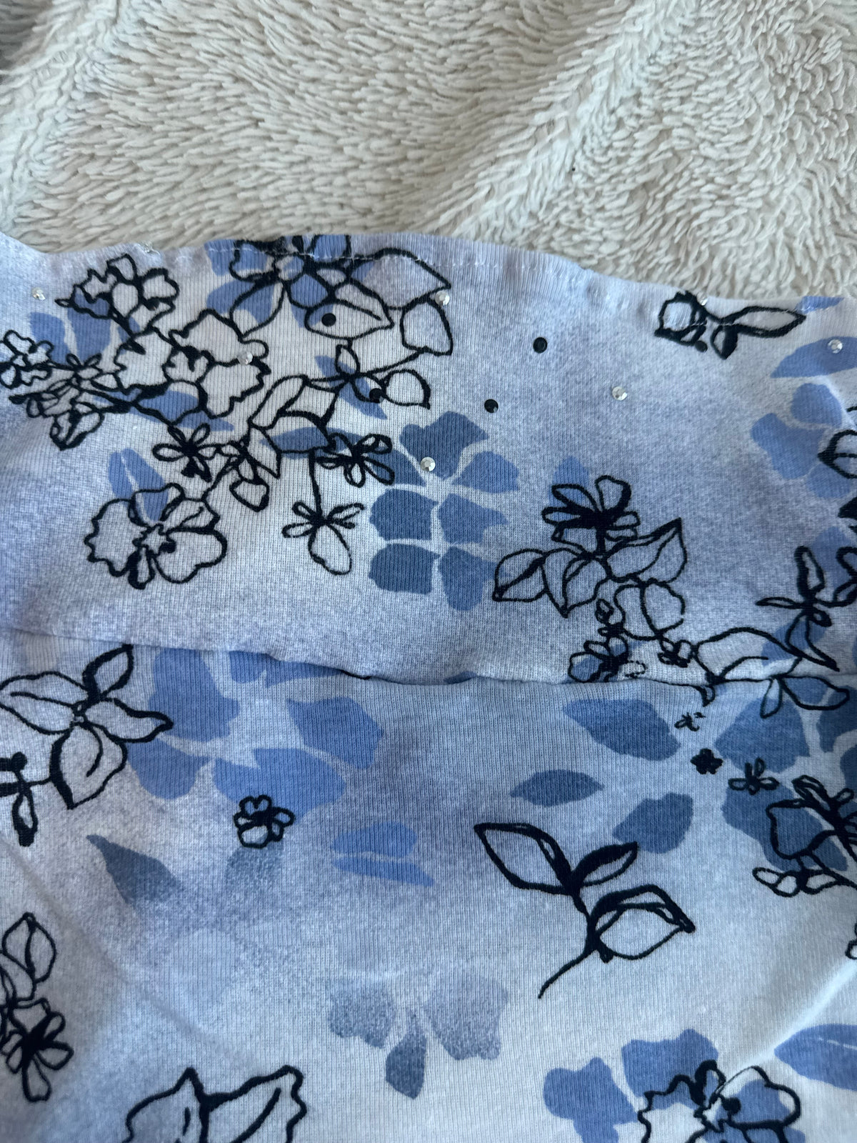 Blue Fairy Top with Sequins