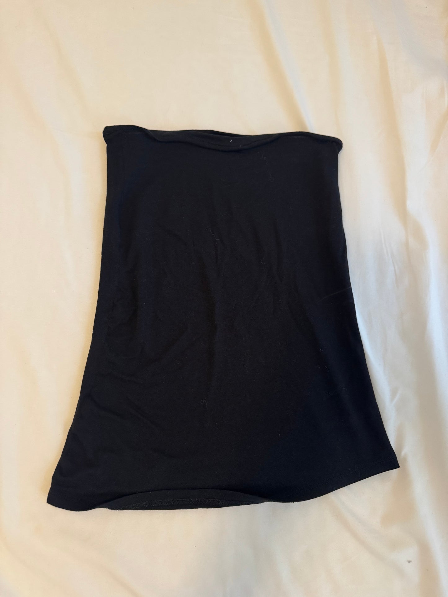Fitted Black Tube Top