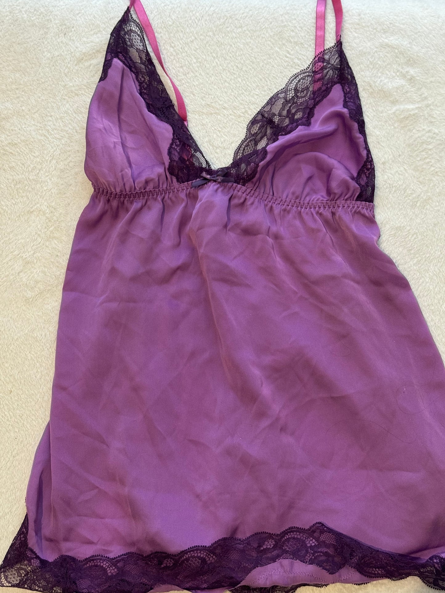 Purple Lace Top with Bow