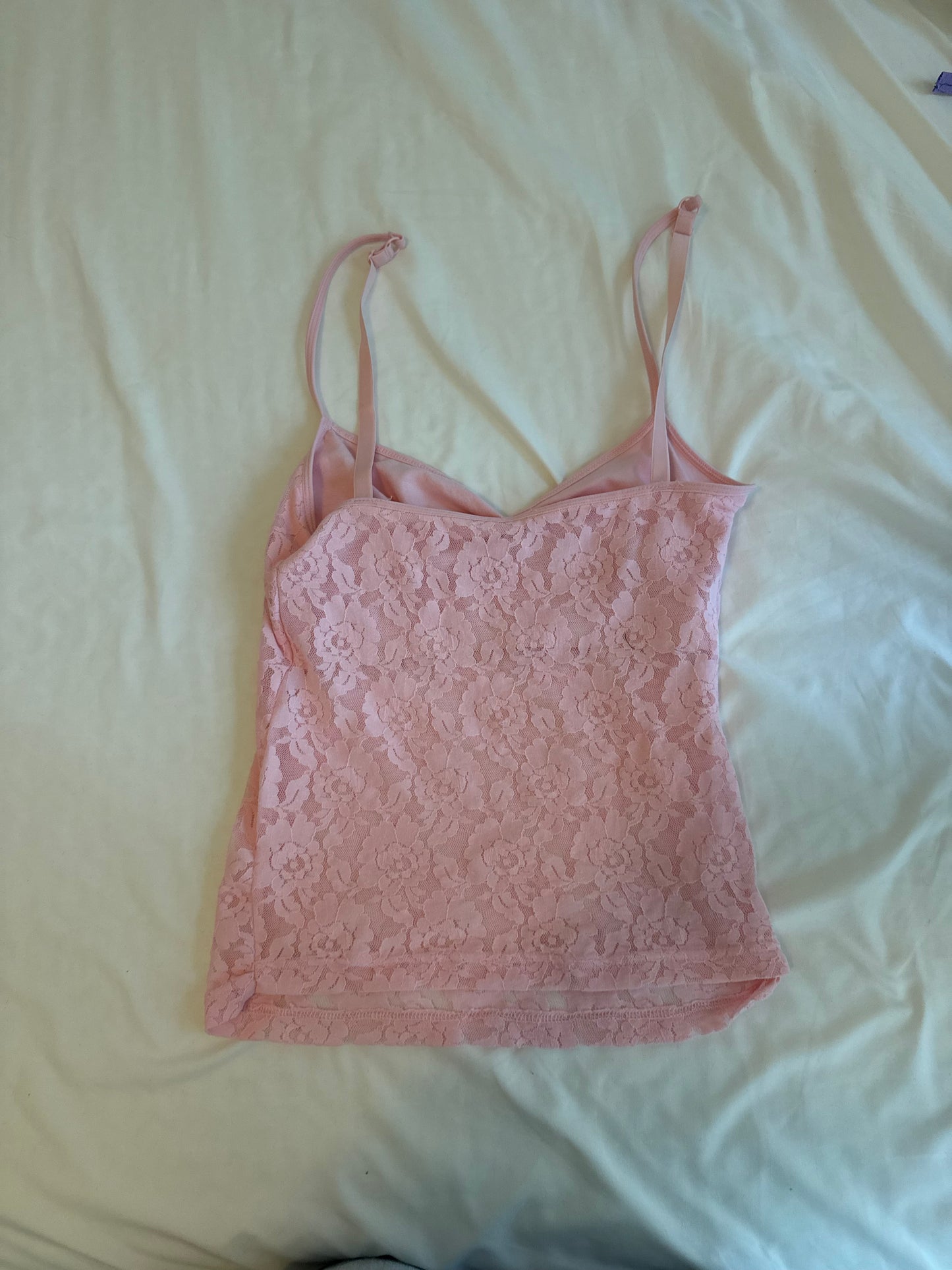Pink Lace Cami